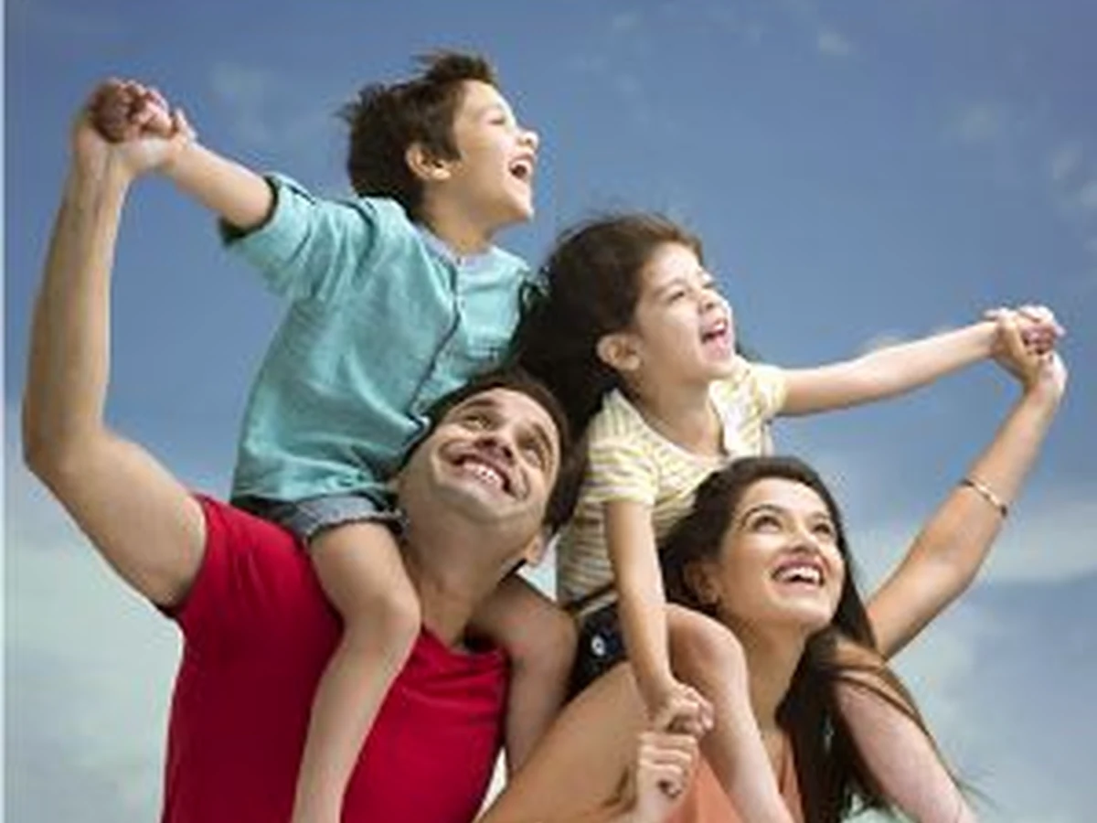 Family discussing life insurance planning